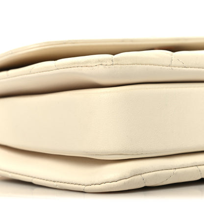 Lambskin Quilted Small Trendy CC Dual Handle Flap Bag White
