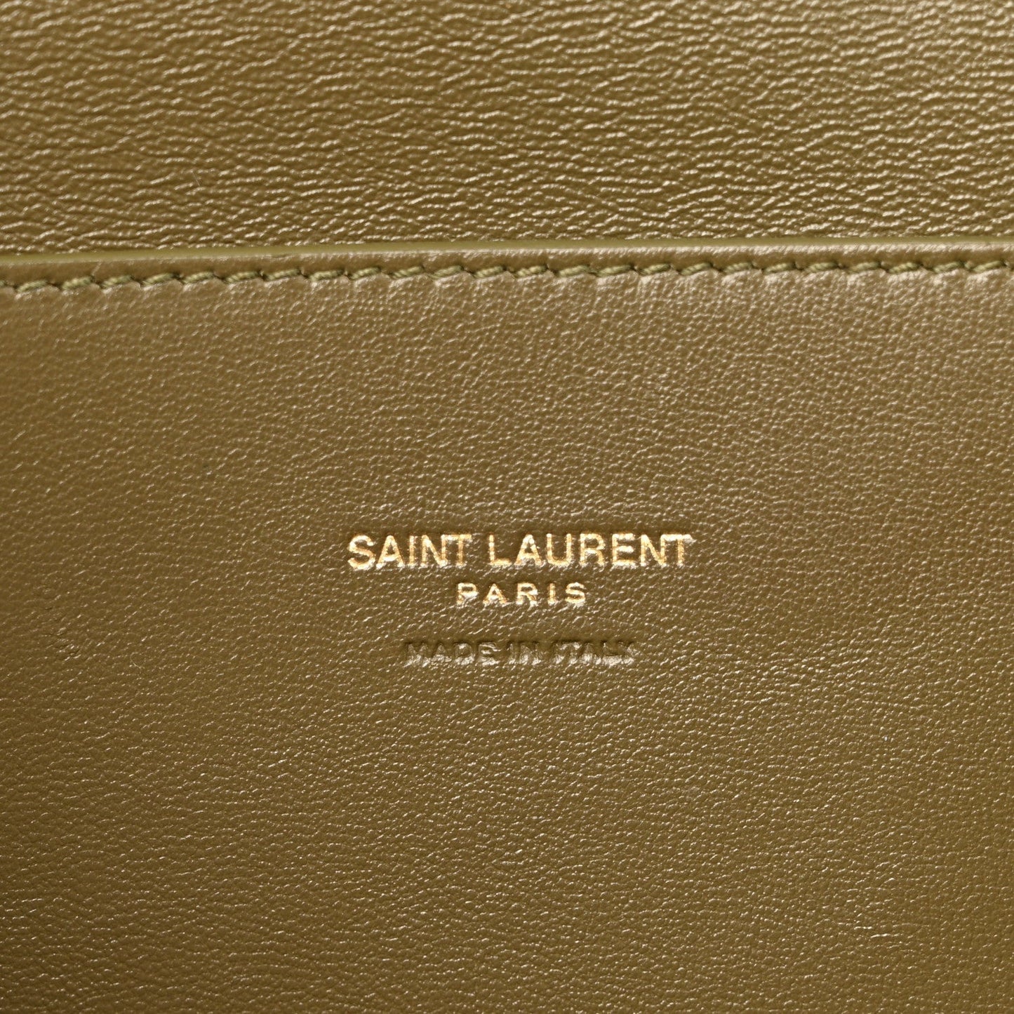 Smooth Calfskin Suede Small Reversible Monogram Kate Satchel Loden Green