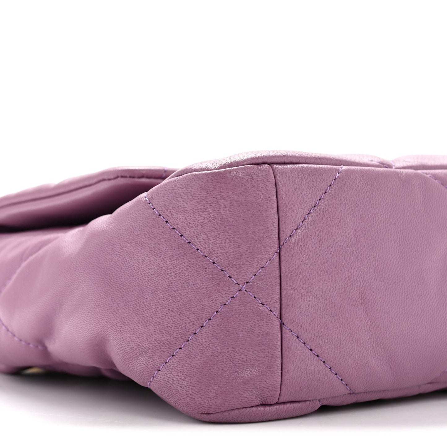 Goatskin Quilted Medium Chanel 19 Flap Purple