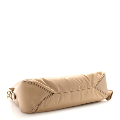 Re-Nylon Vitello Large Aimee Shoulder Bag Cammello