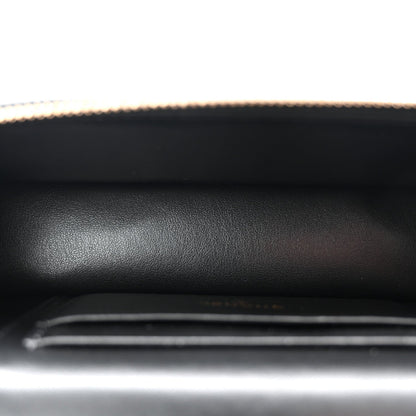 Caviar Quilted Top Handle Slim Vanity With Chain Black