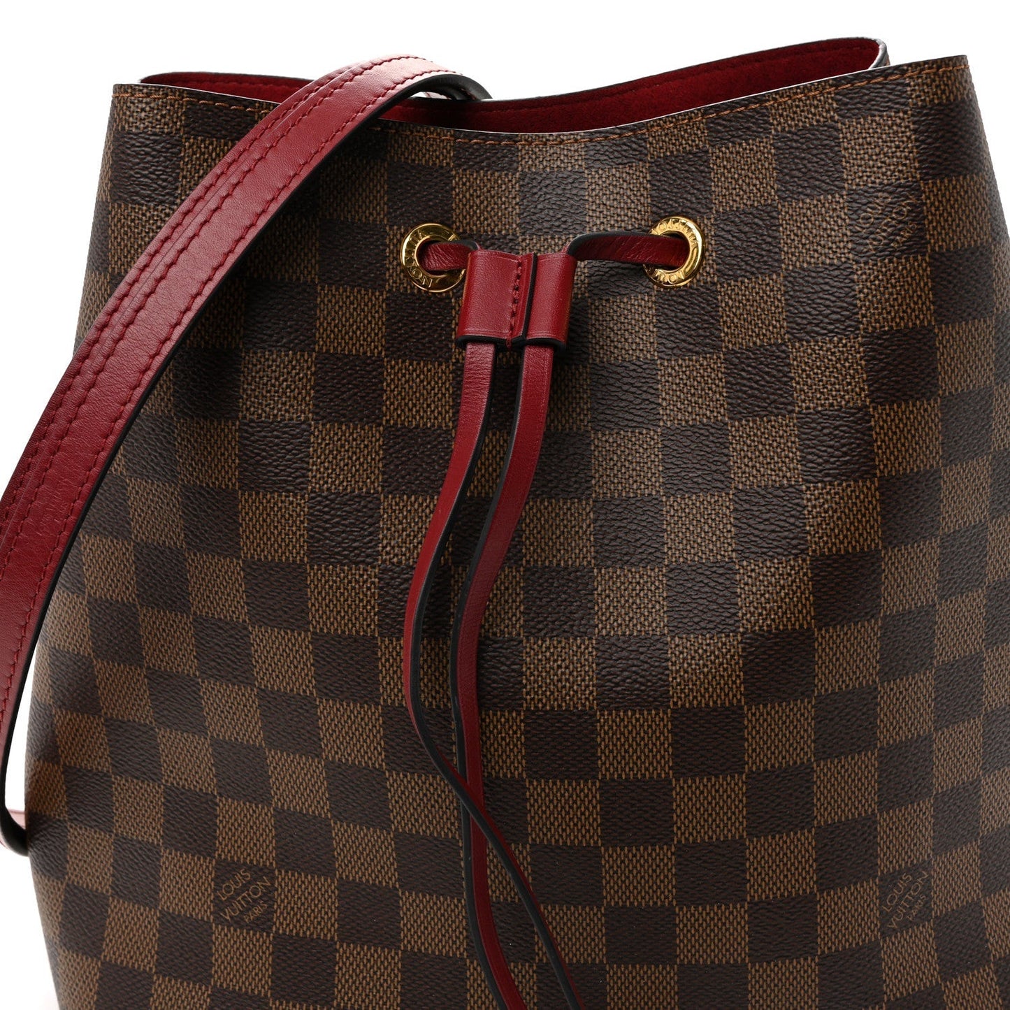 Damier Ebene Neonoe MM Cherry Berry