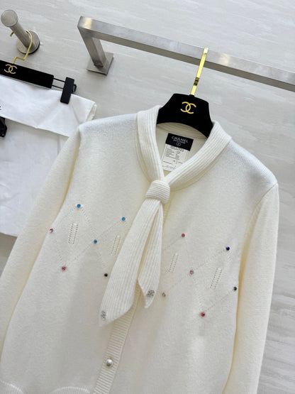 CC Pleated Shirt White Cotton Linen 343303