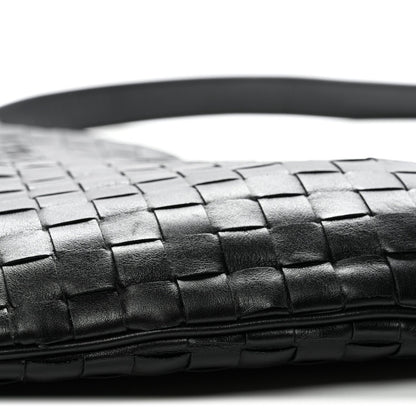 Calfskin Intrecciato Virgule Black