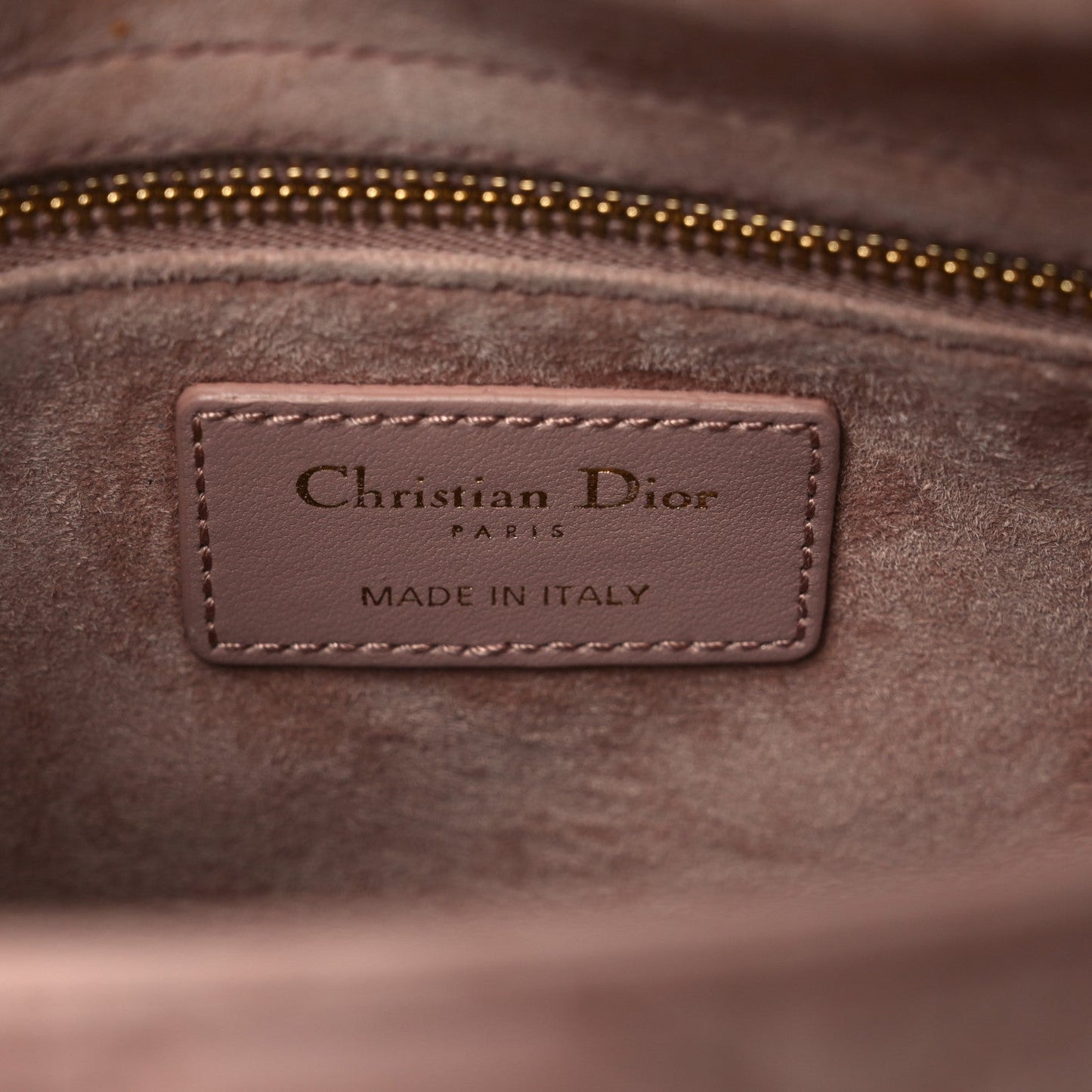 Lambskin Cannage Small My ABCDior Lady Dior Blush