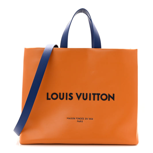 Cowhide Shopper Bag MM Safran
