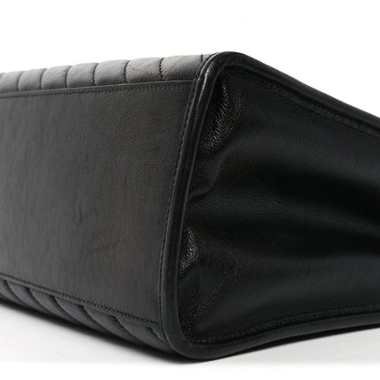 Azalea Calfskin Matelasse Diagonal GG Marmont Tote Bag Black