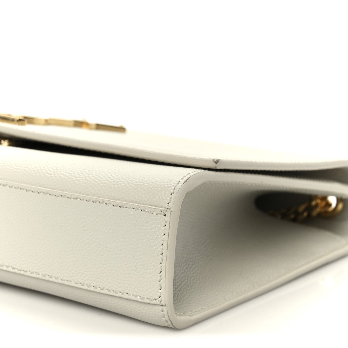 Grain De Poudre Medium Classic Monogram Kate Satchel Crema Soft