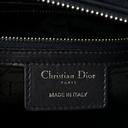 Lambskin Cannage Large Lady Dior Navy Blue
