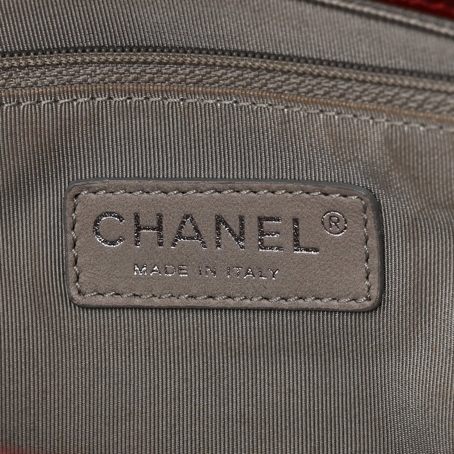 Lambskin Medium Rock and Chain Flap Red
