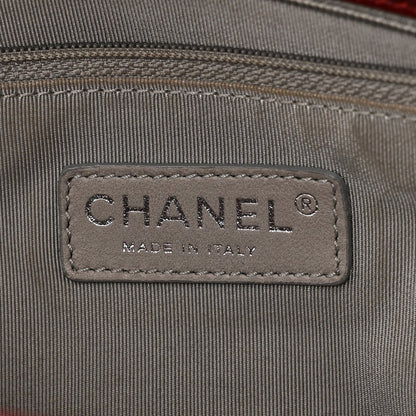 Lambskin Medium Rock and Chain Flap Red
