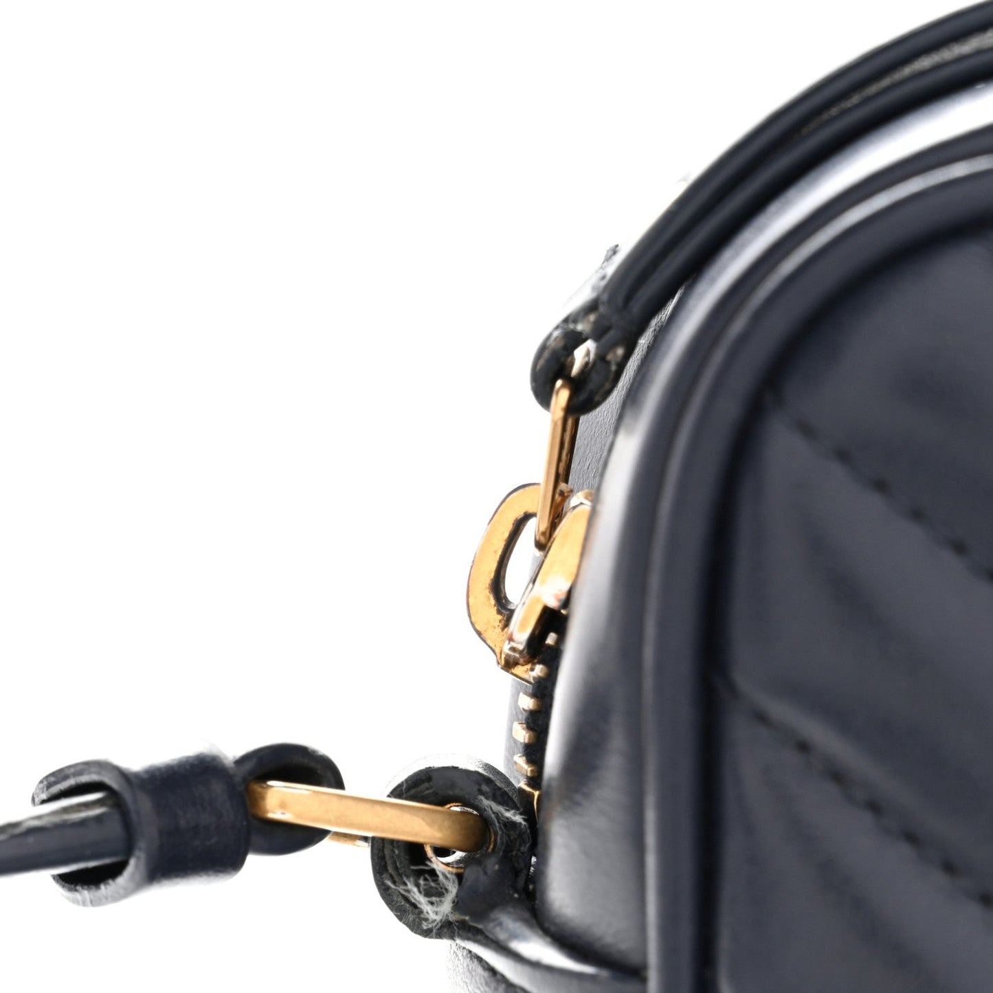 Calfskin Matelasse Monogram Lou Camera Bag Navy