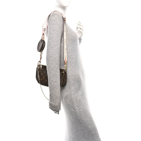 Monogram Multi Pochette Accessories Rose Clair