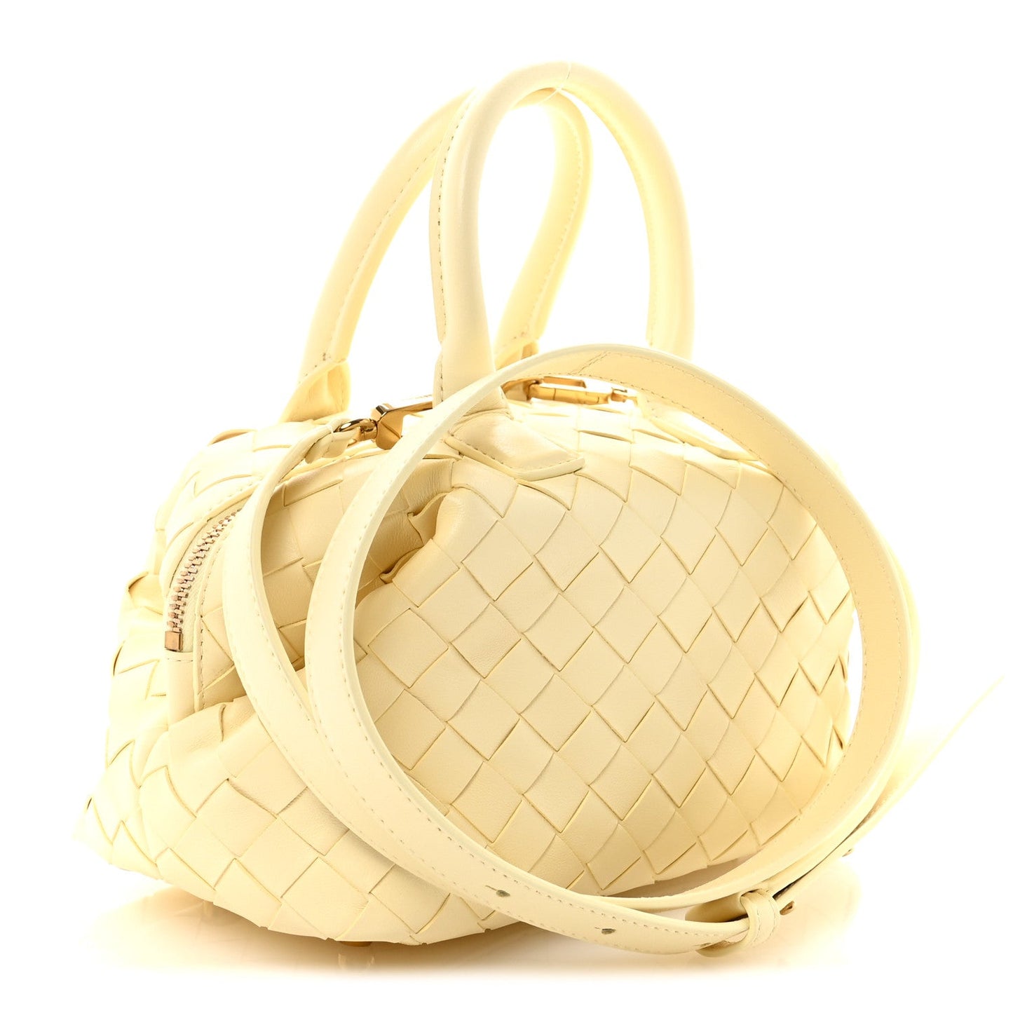 Nappa Intrecciato Mini Bauletto Camomile