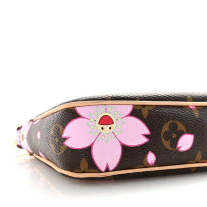 LV X TM Monogram Pochette Accessories Sakura Brown