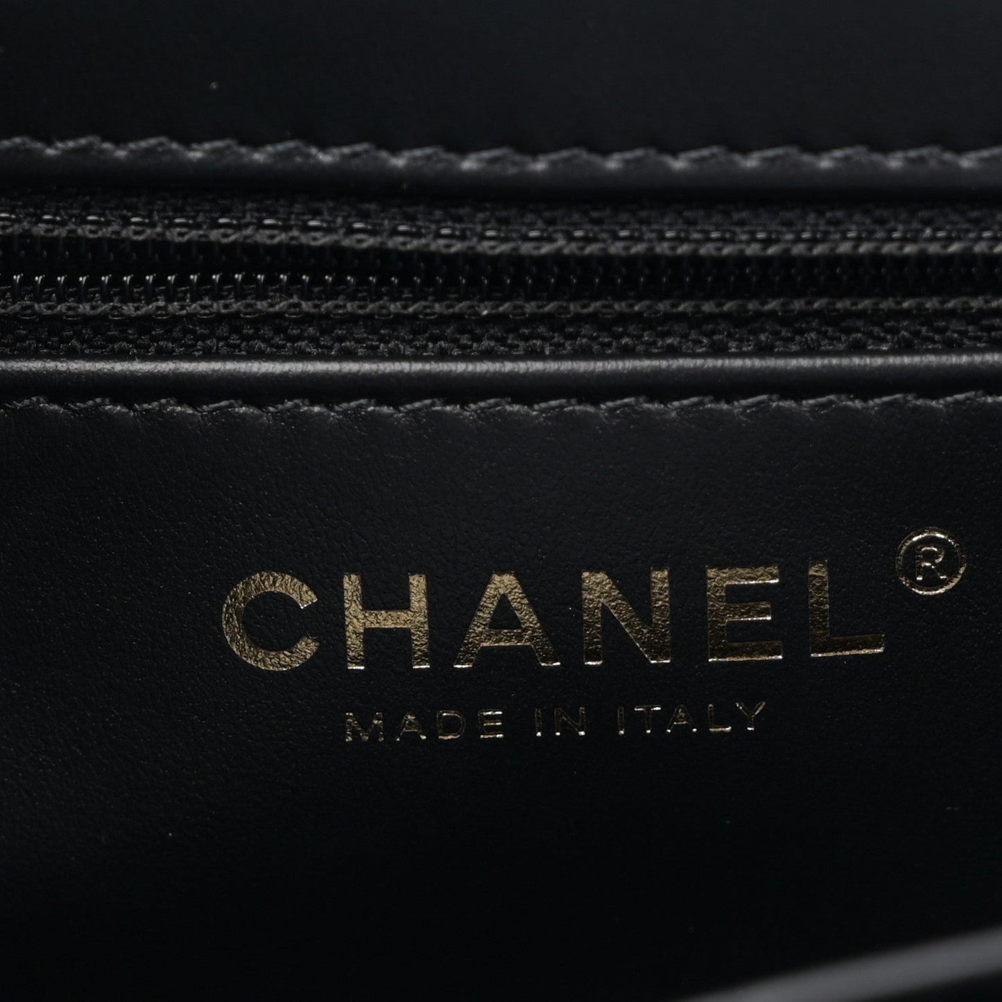 Shiny Aged Calfskin Quilted Nano Kelly Shopper Black