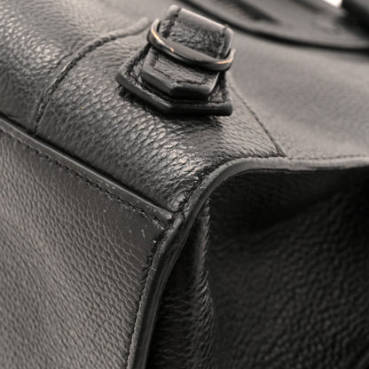 Grained Calfskin Neo Classic Black Hardware Medium City Black