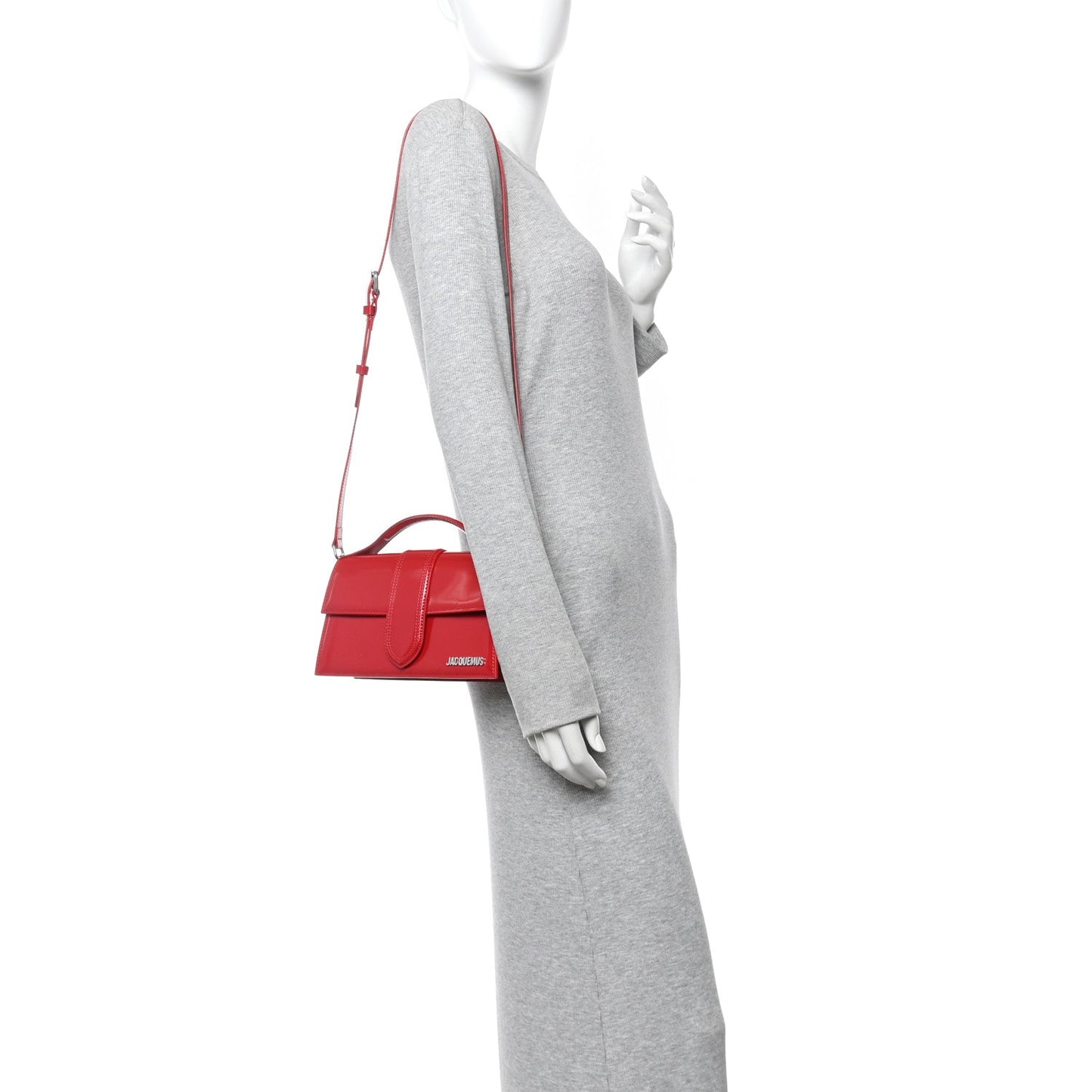Glazed Calfskin Le Grand Bambino Red