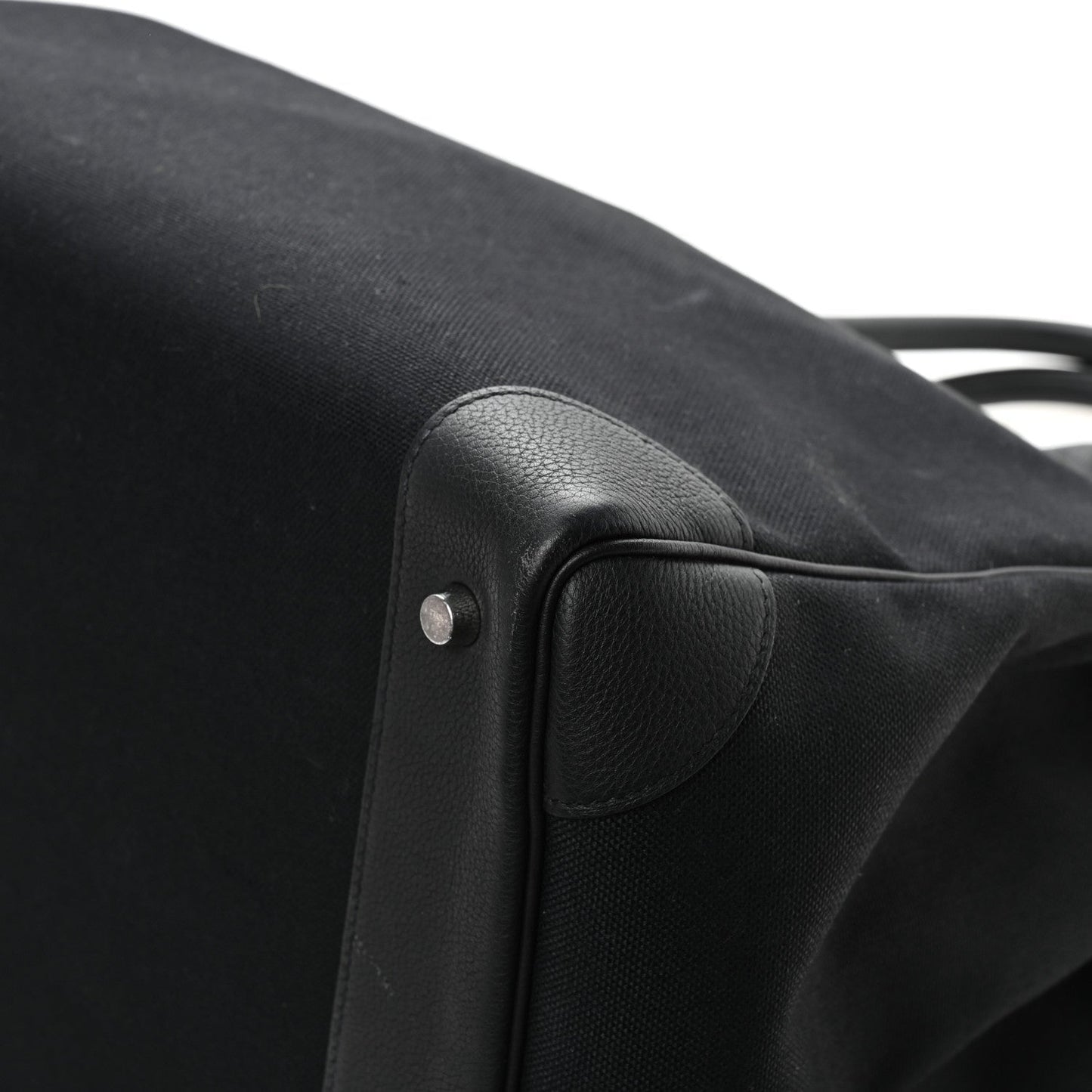 Togo Toile HAC Travel Birkin 40 Black