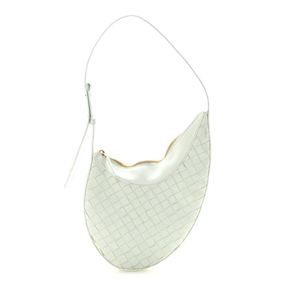 Nappa Intrecciato Small Drop Shoulder Bag Glacier