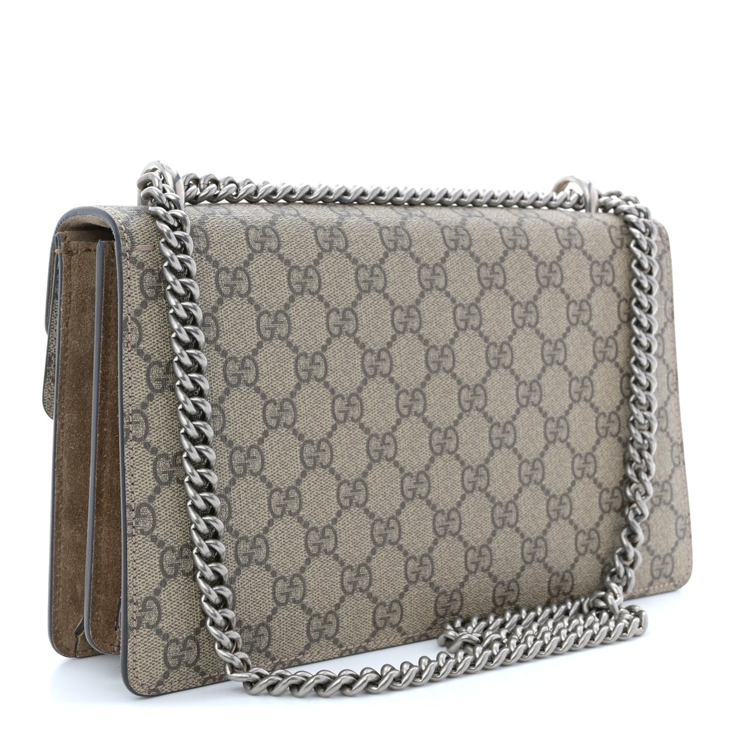 GG Supreme Monogram Small Dionysus Shoulder Bag Taupe