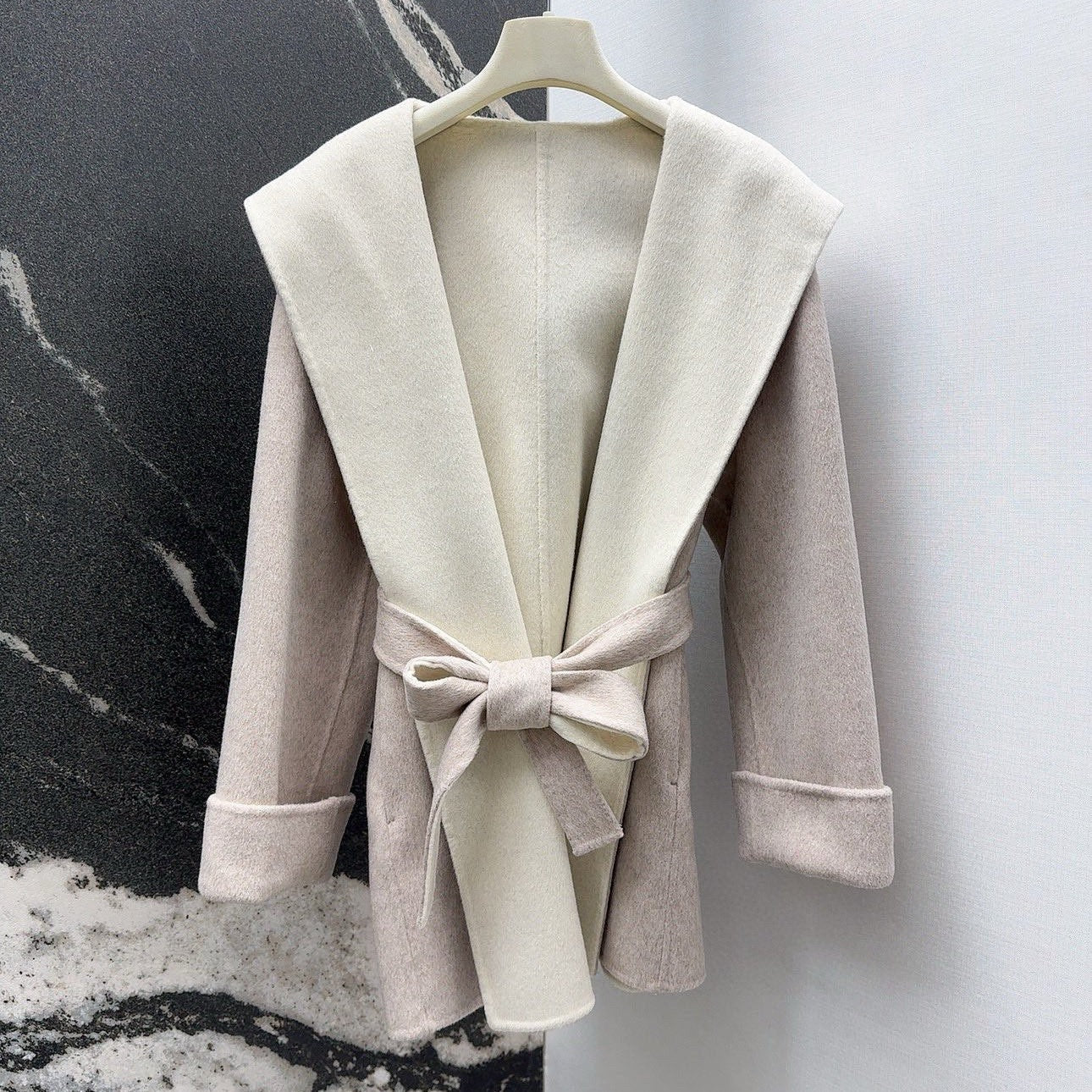 MAX MARA 25S HOODED MID-LENGTH COAT 159
