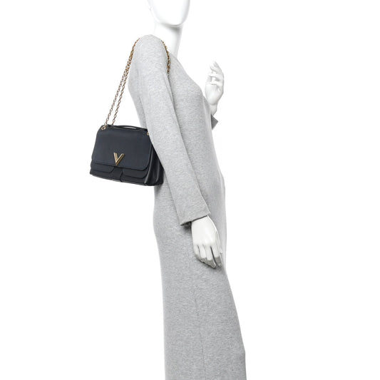 Monogram Cuir Plume Ecume Very Chain Bag Black