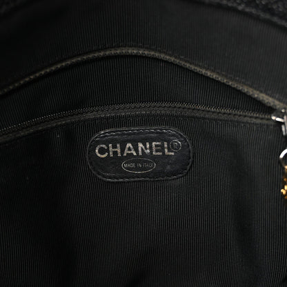 Caviar Triple CC Shoulder Bag Black