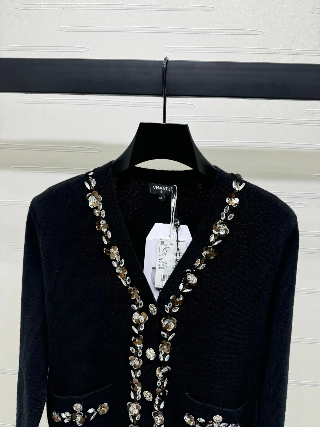 CHANEL KNIT CARDIGAN BLACK 274916