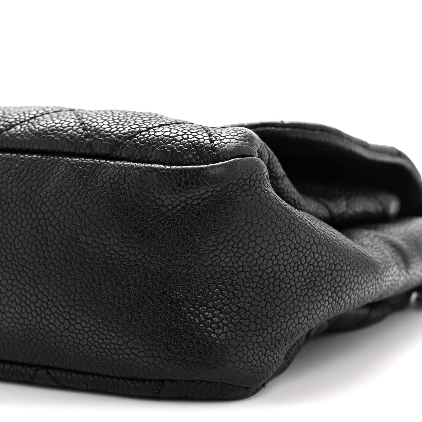 Caviar Quilted Medium Simply CC Flap Black