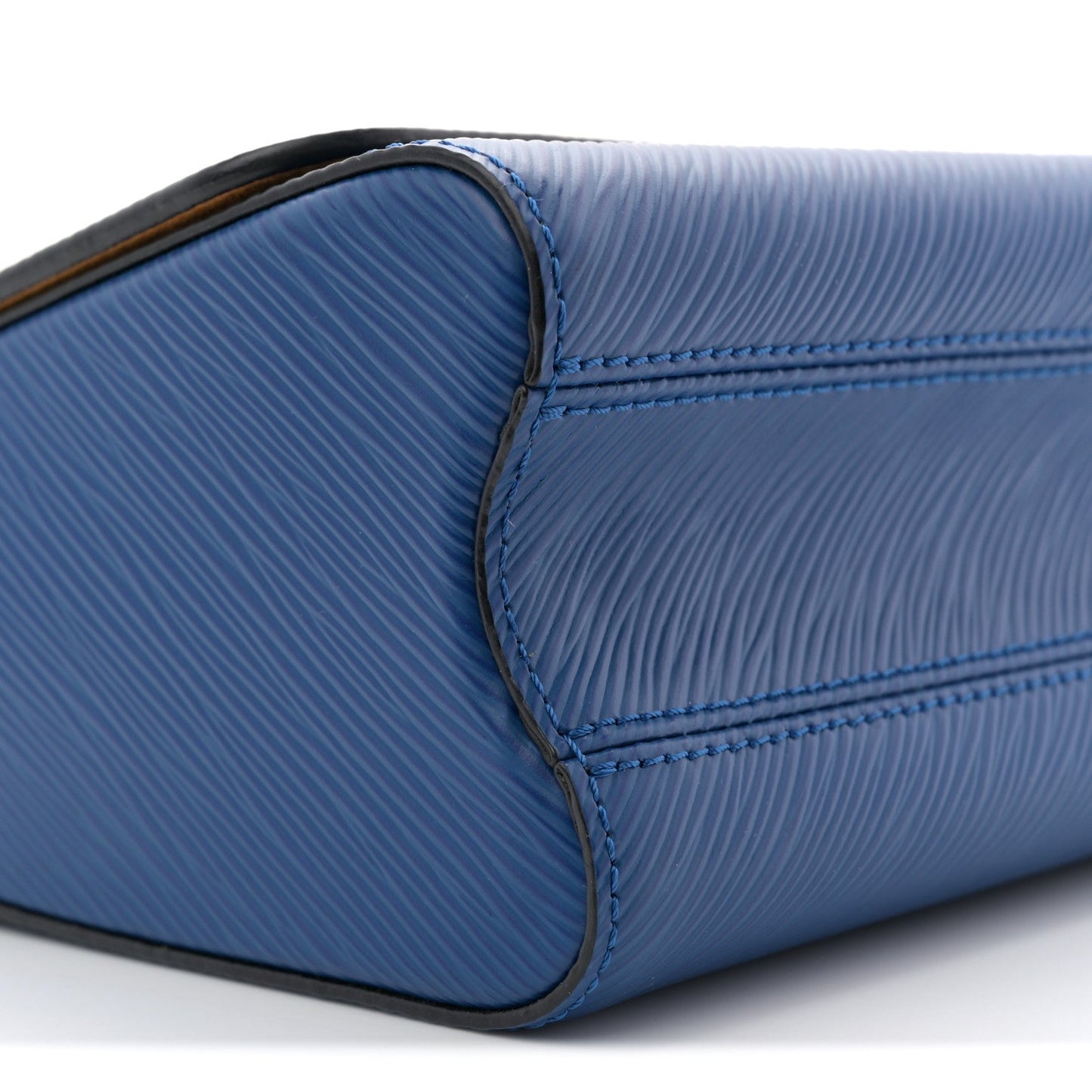Epi Twist Braided Strap Shoulder Bag MM Bleu Roi