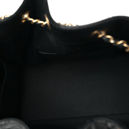 Caviar Quilted Small Chanel 25 Handbag Black