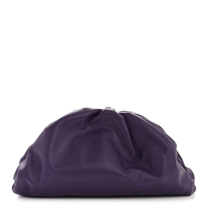 Smooth Butter Calf The Pouch Oversized Clutch Raisin