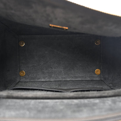 Grained Calfskin Mini Belt Bag Grey