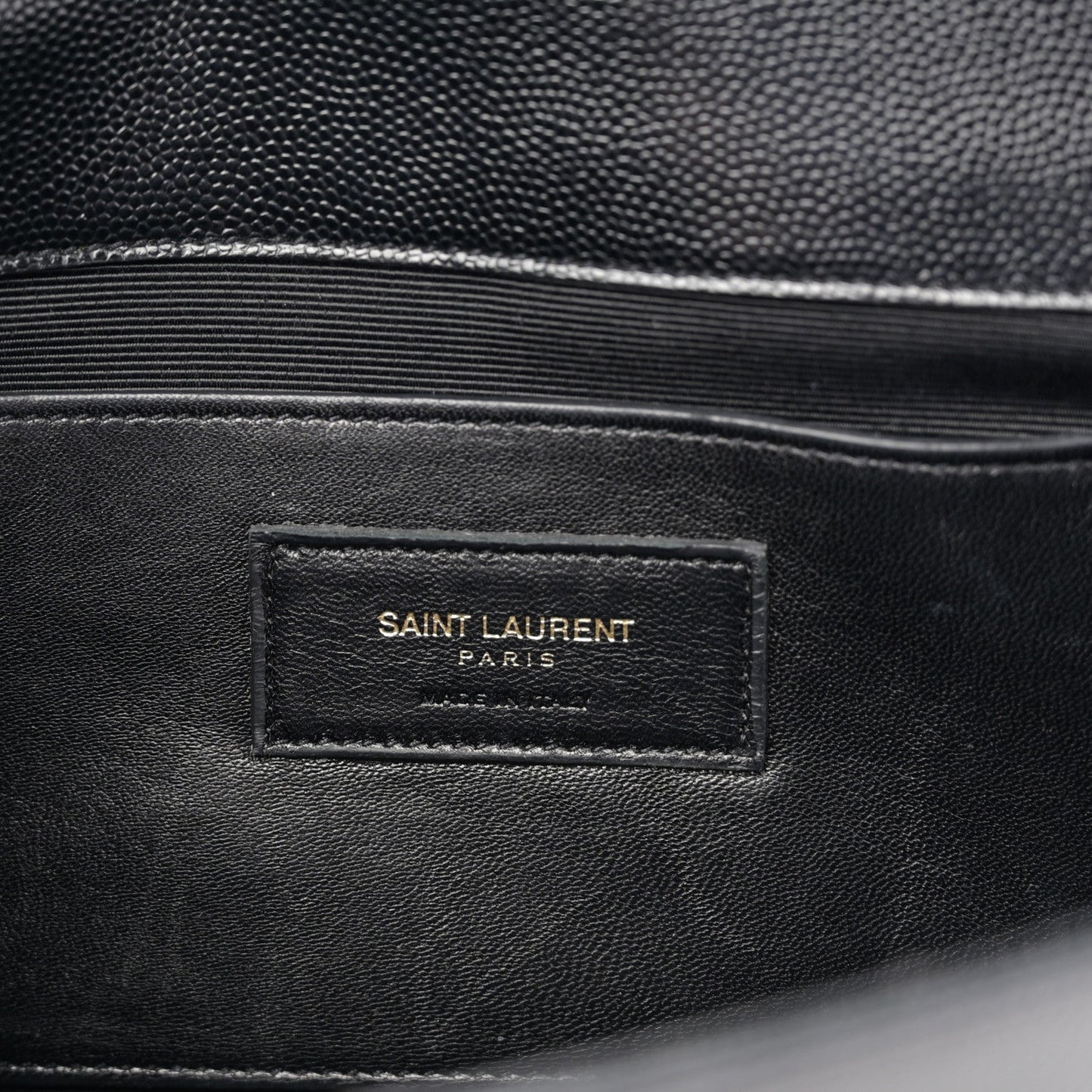 Grain De Poudre Monogram Cassandre Clutch Black