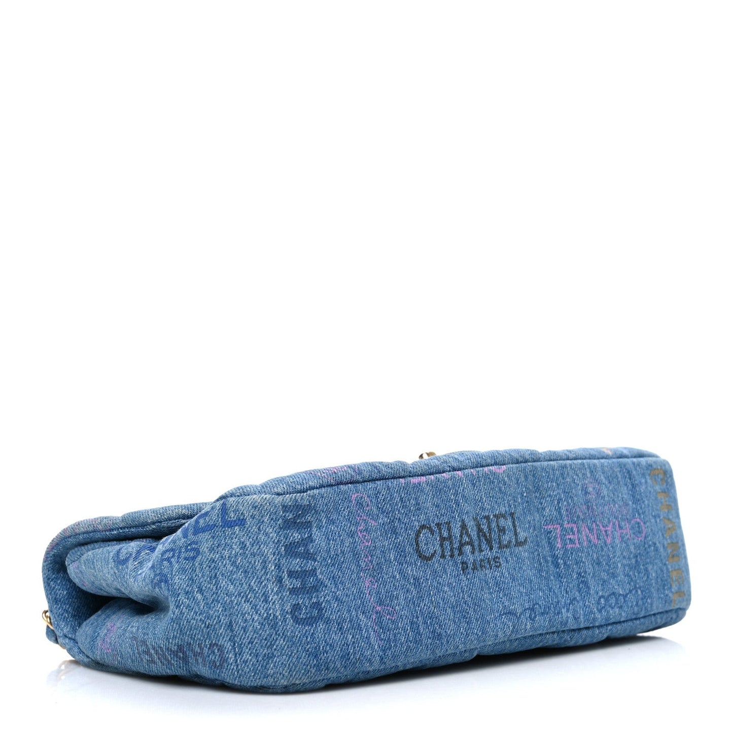 Denim Quilted Denim Large Mood Flap Blue Multicolor