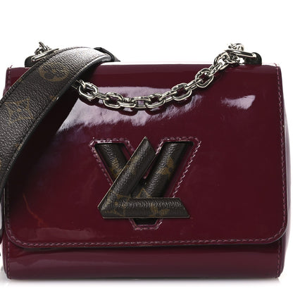 Patent Monogram Twist Shoulder Bag PM Magenta