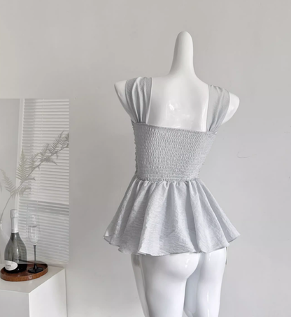 2025 new summer style chiffon shirt sexy top with diamond blouse R2054