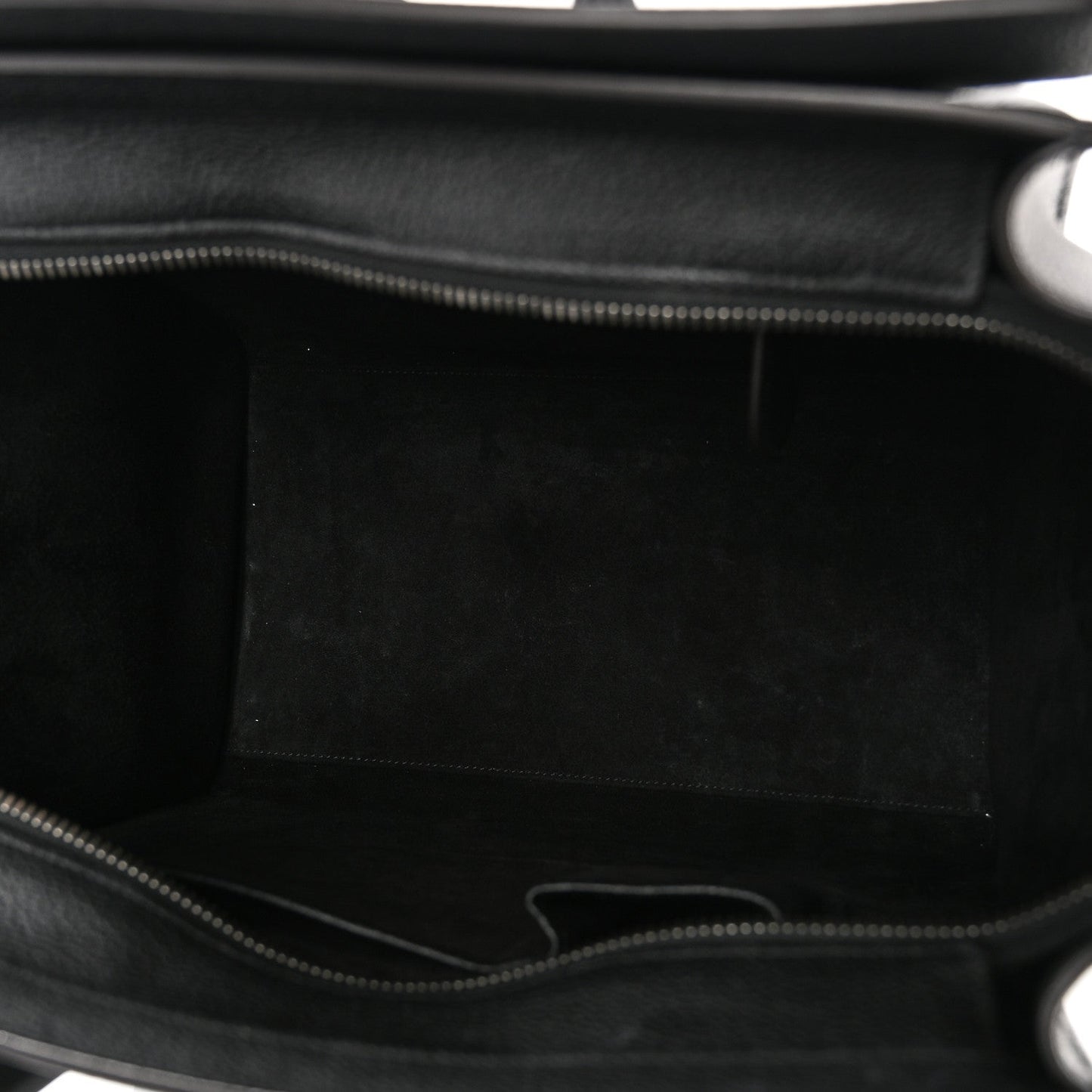 Drummed Calfskin Mini Luggage Black