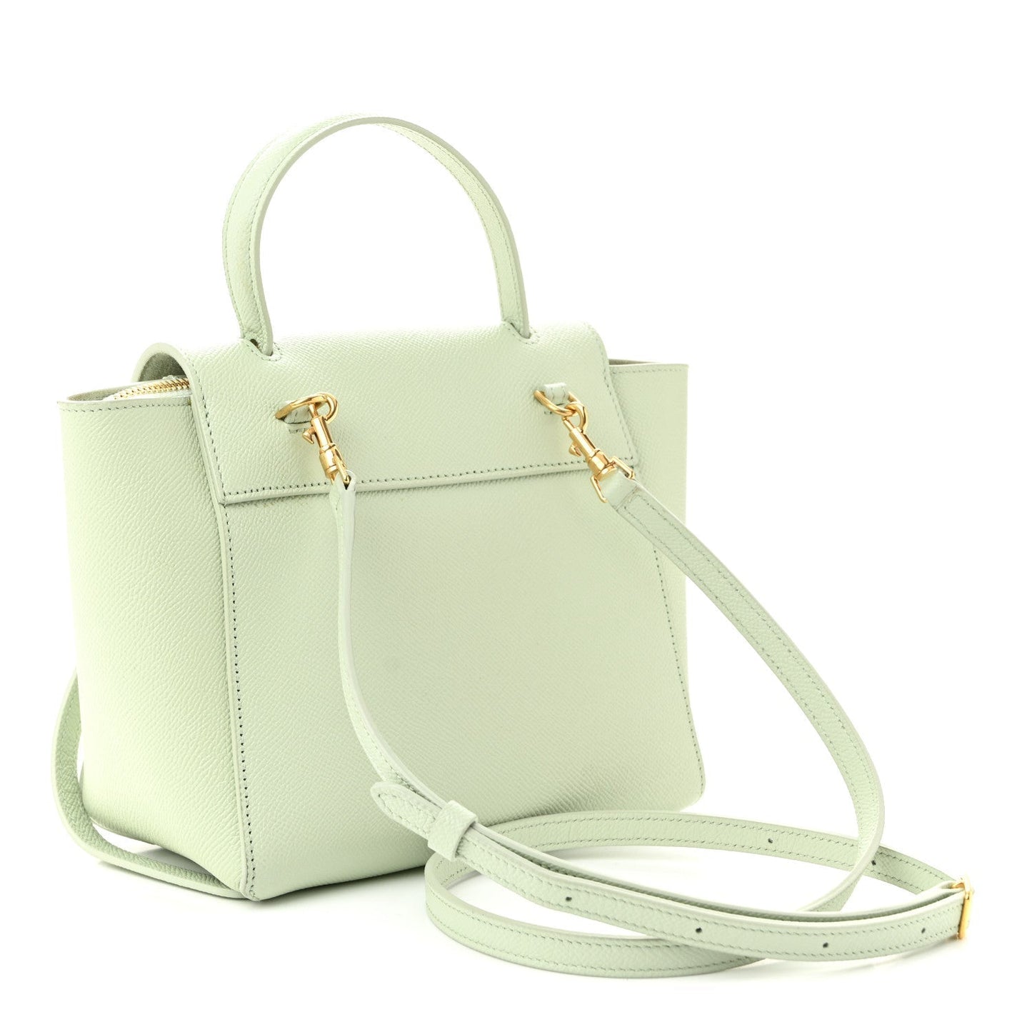 Grained Calfskin Nano Belt Bag Jade