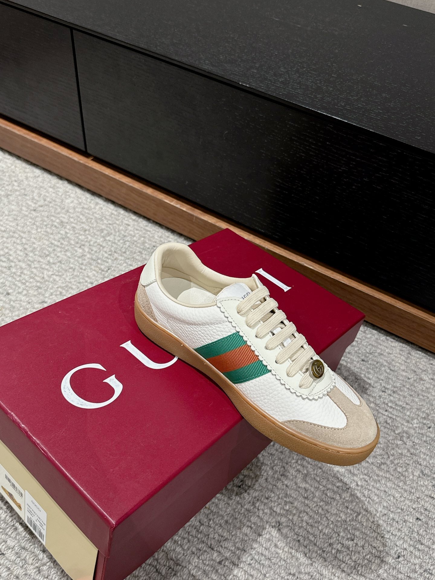 GG & ADIDAS SNEAKER WHITE CALFSKIN