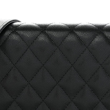 Caviar Quilted Boy Wallet On Chain WOC Black