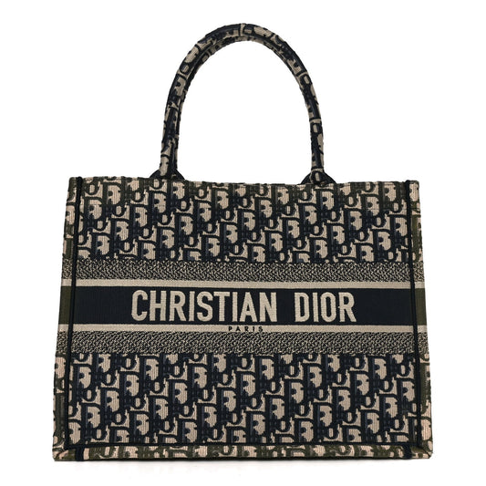 Oblique Medium Book Tote Blue Multicolor