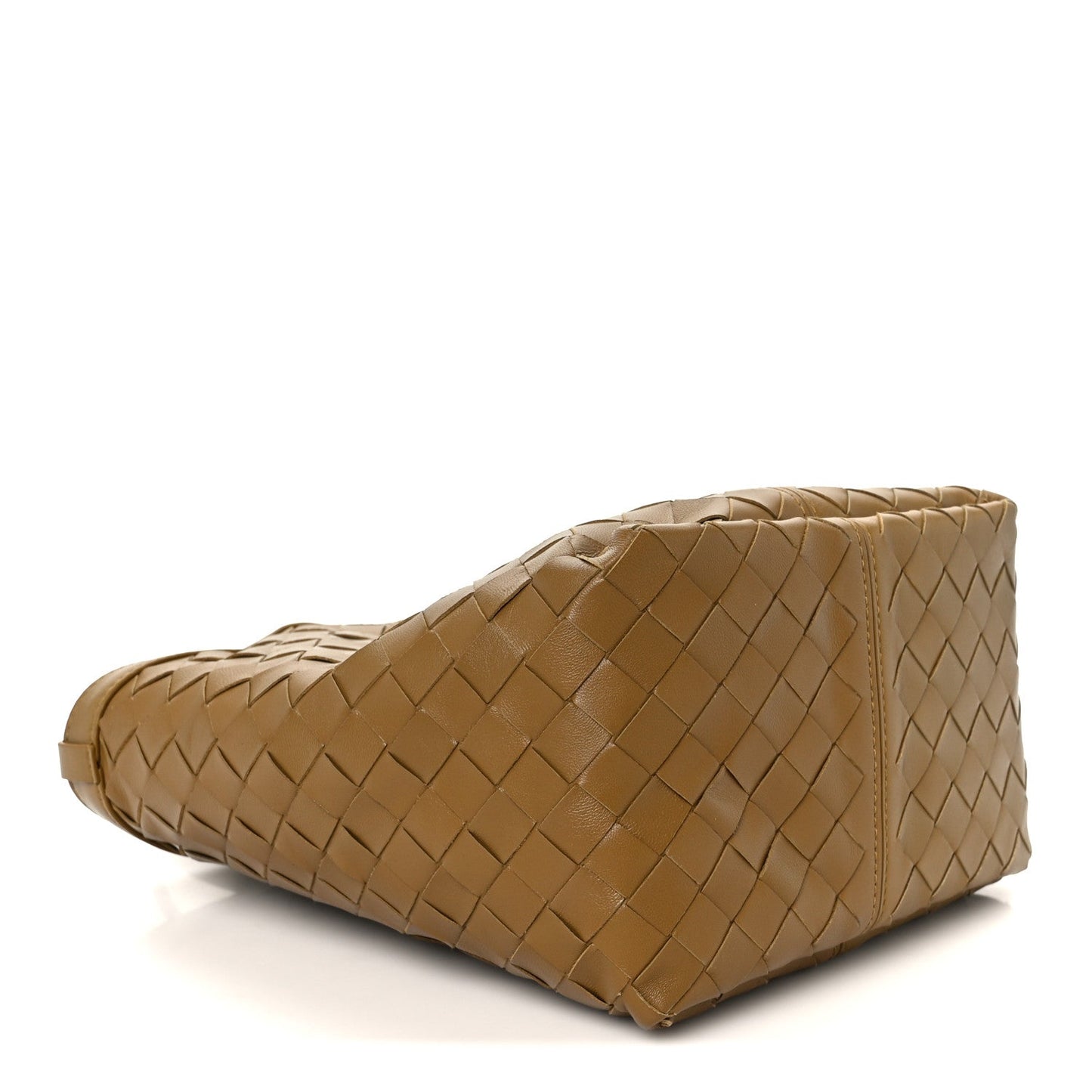 Nappa Intrecciato Small Flip Flap Tote Acorn