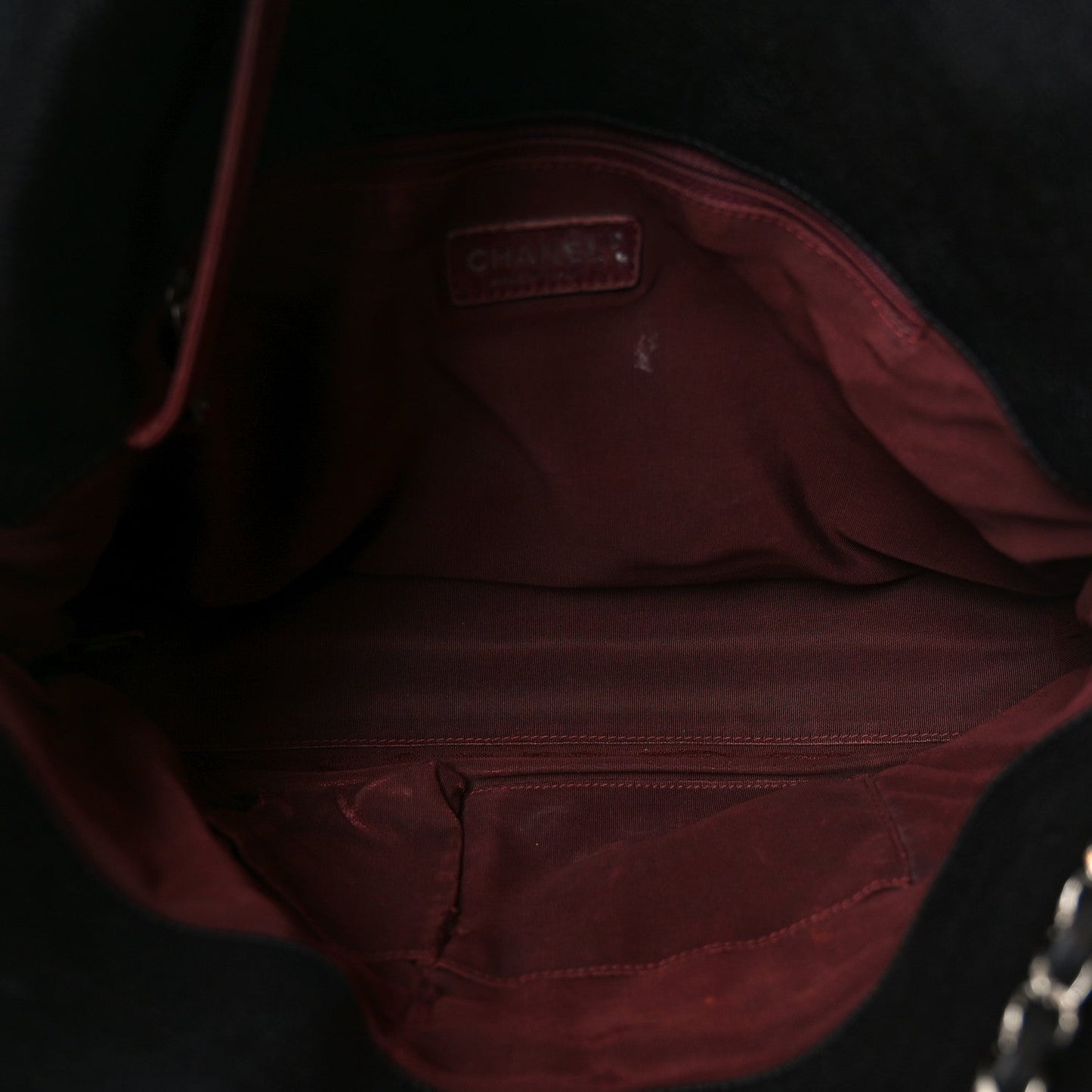 Caviar Quilted French Riviera Hobo Black