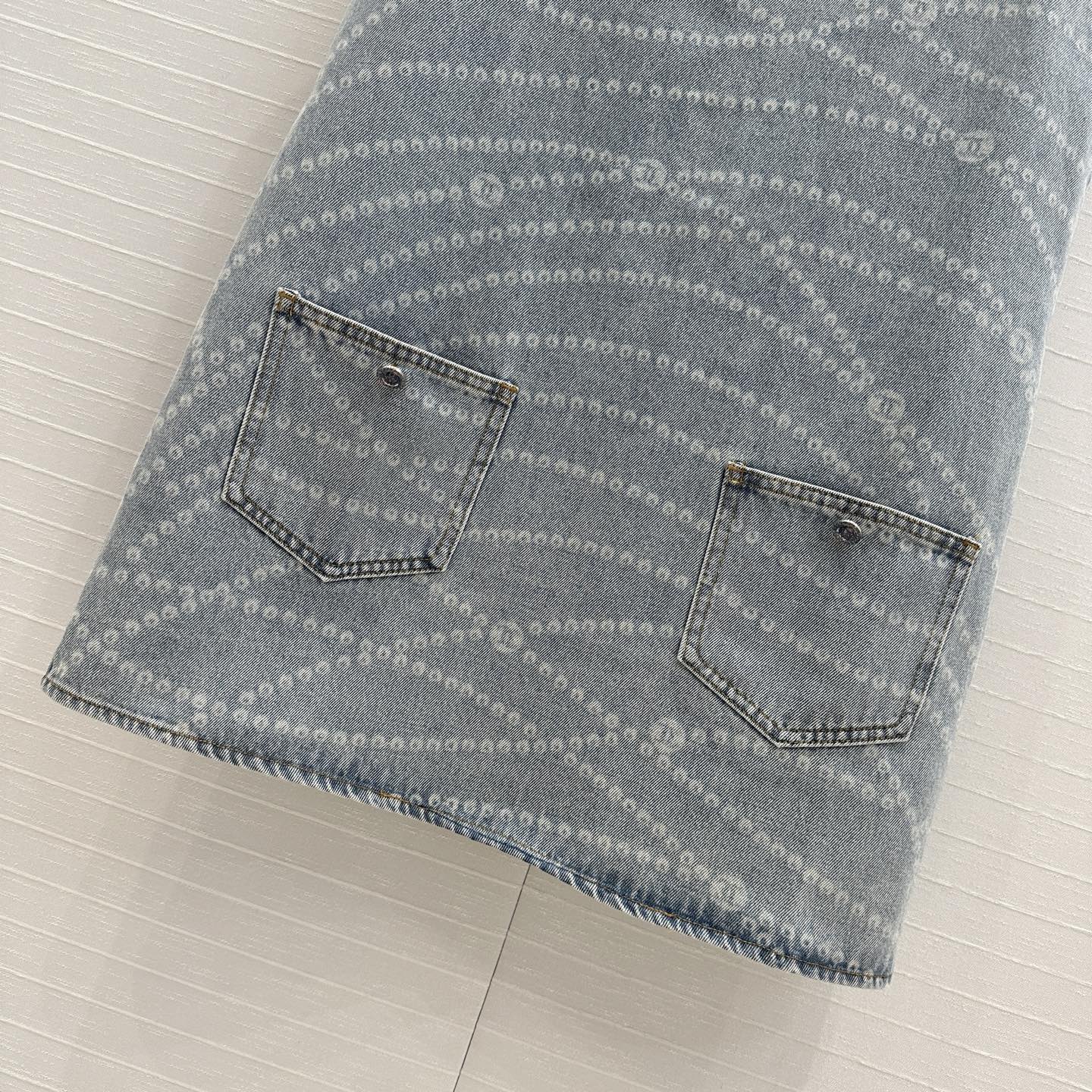 CC Denim Dress Blue Cotton