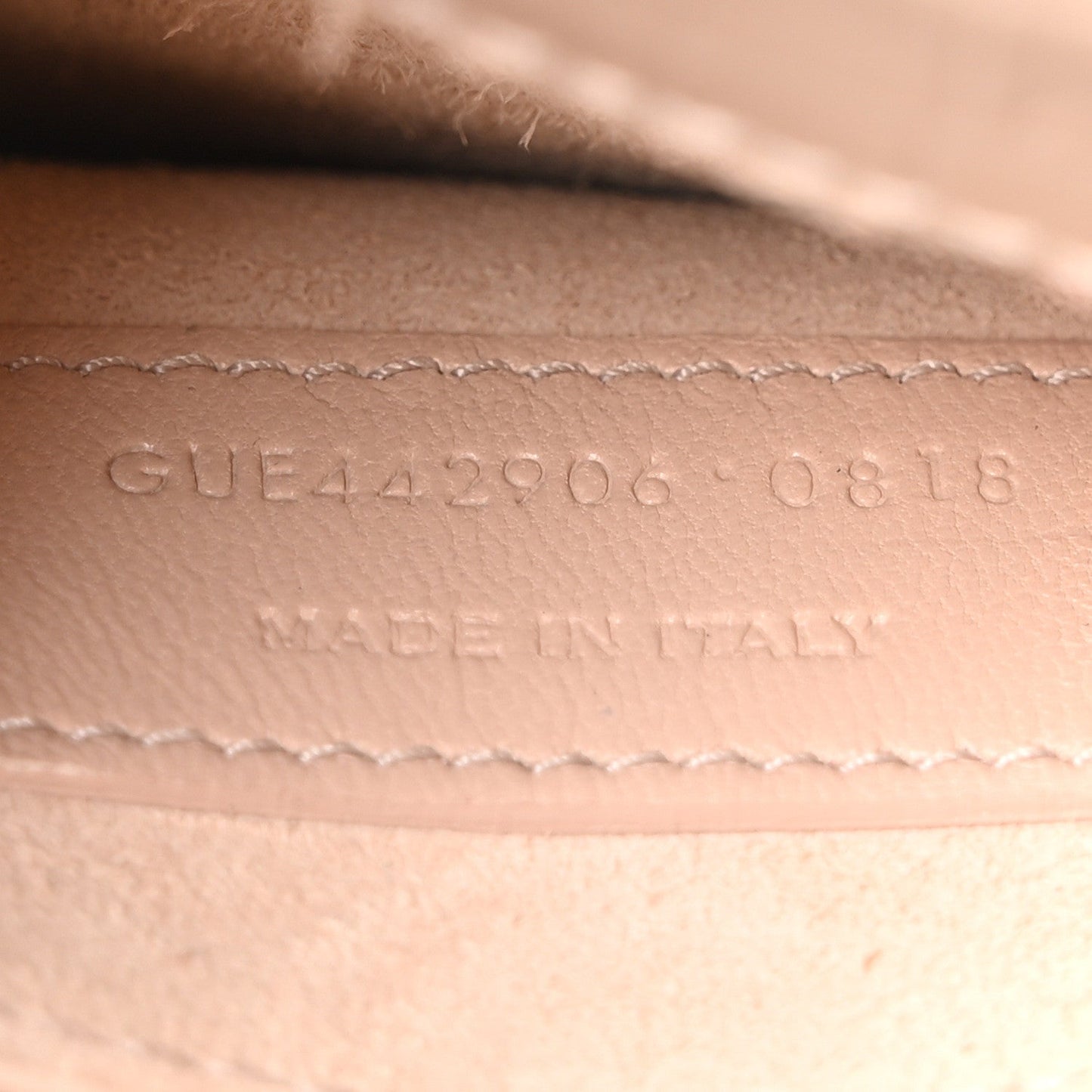 Calfskin Crocodile Embossed Medium Monogram Sunset Rose Antic