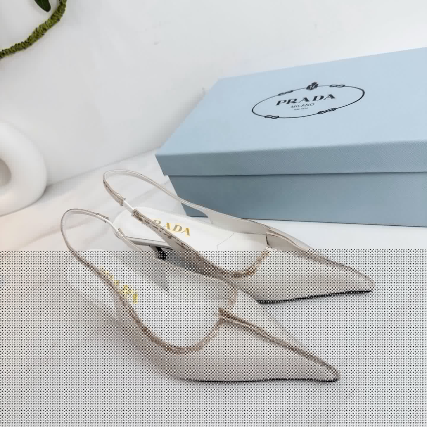 PRA 26SS Slingback 55 Ivory Beige Cowhide 592412