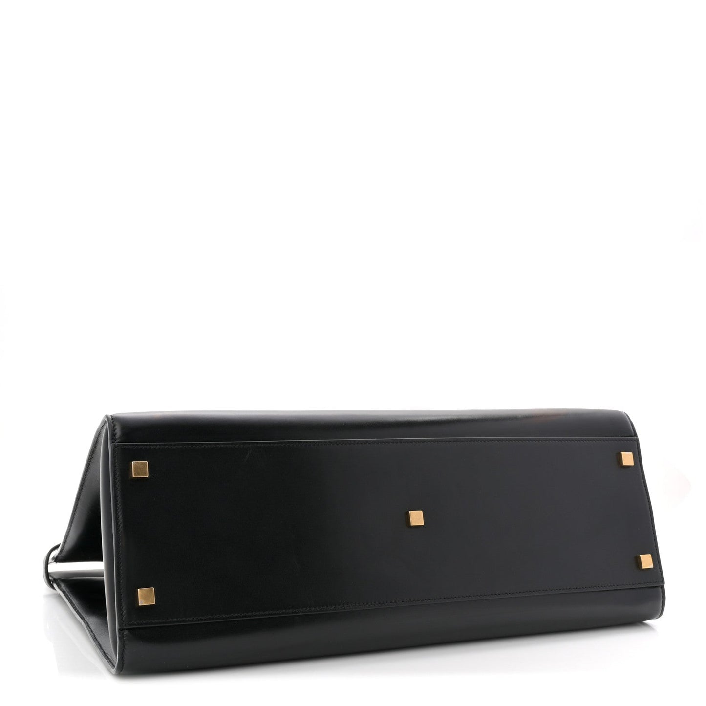 Calfskin Medium Manhattan Shopper Tote Black