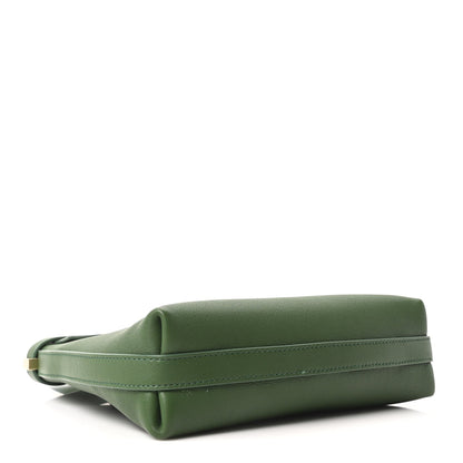 Calfskin Small Hug Messenger Bag Forest Green